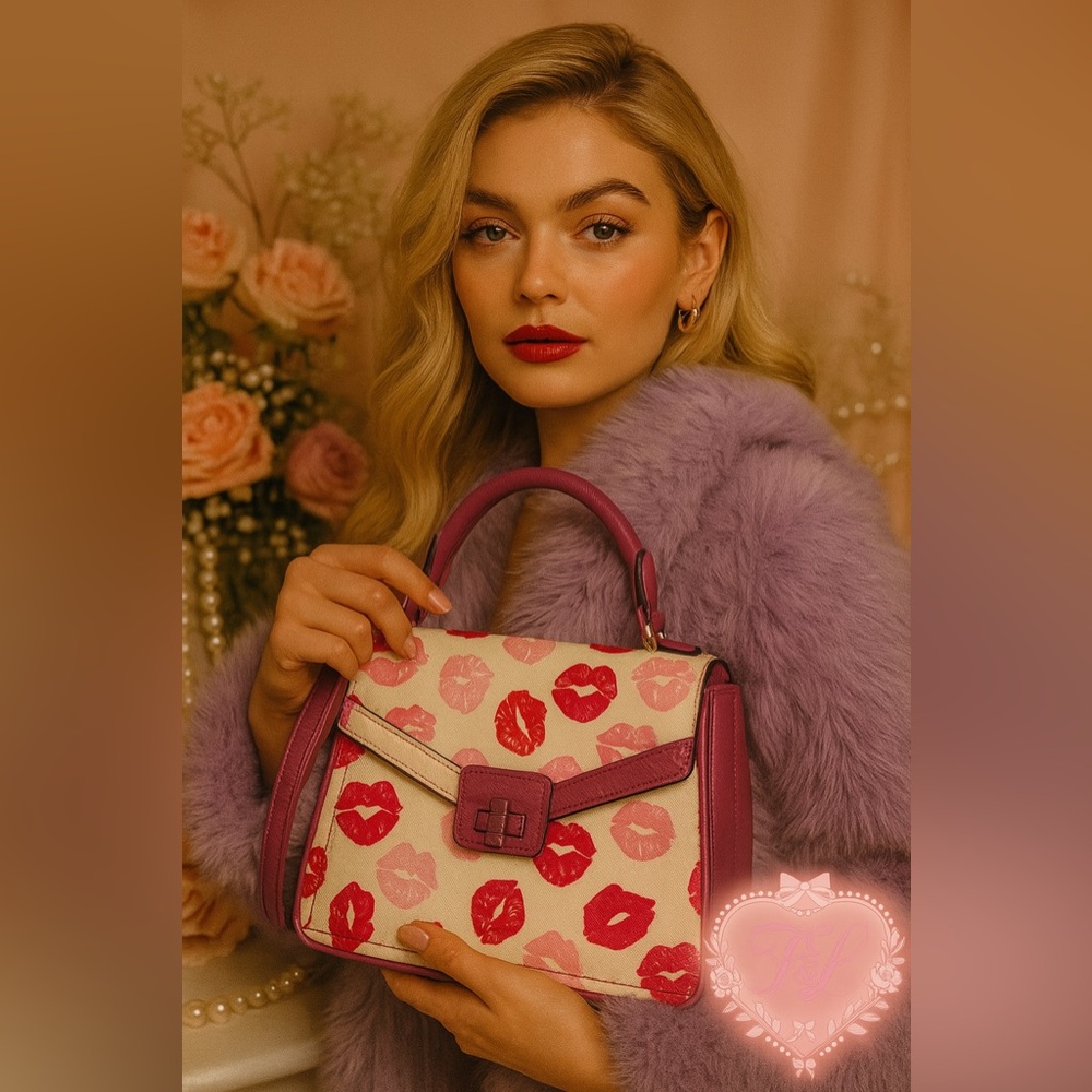 Aldo Lips Satchel Bag With Crossbody Strap New With Tags